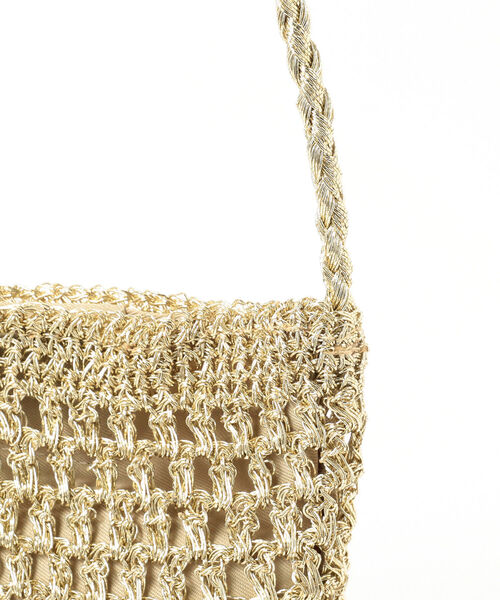 B:MING by BEAMS（ビーミングバイビームス）の「B:MING by BEAMS / 透かし編み ショルダーバッグ（ショルダーバッグ・レディース・シルバー/ゴールド・ONE SIZE）」の8枚目の写真