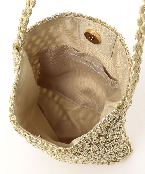 B:MING by BEAMS（ビーミングバイビームス）の「B:MING by BEAMS / 透かし編み ショルダーバッグ（ショルダーバッグ・レディース・シルバー/ゴールド・ONE SIZE）」の7枚目の写真