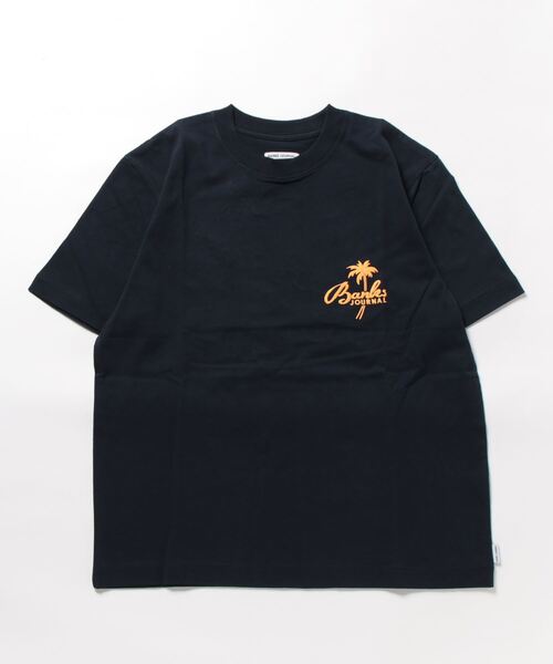 BANKS(バンクス)の「DESIGN TEE/BANKS(バンクス)半袖バックプリントTシャツ(Tシャツ/カットソー・メンズ・ネイビー/オレンジ・SMALL/MEDIUM/LARGE/X-LARGE)」の6枚目の写真