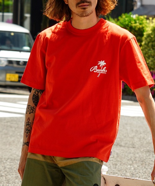 BANKS(バンクス)の「DESIGN TEE/BANKS(バンクス)半袖バックプリントTシャツ(Tシャツ/カットソー・メンズ・ネイビー/オレンジ・SMALL/MEDIUM/LARGE/X-LARGE)」の13枚目の写真