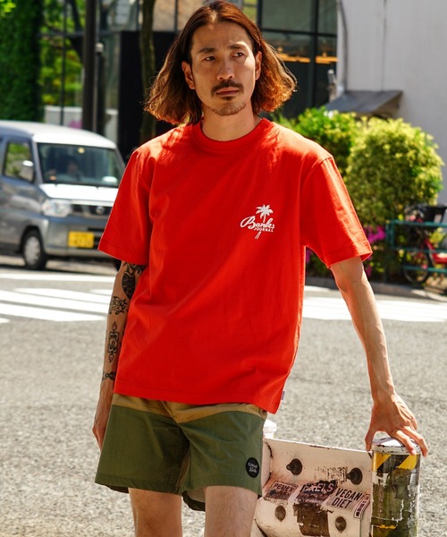 BANKS(バンクス)の「DESIGN TEE/BANKS(バンクス)半袖バックプリントTシャツ(Tシャツ/カットソー・メンズ・ネイビー/オレンジ・SMALL/MEDIUM/LARGE/X-LARGE)」の10枚目の写真