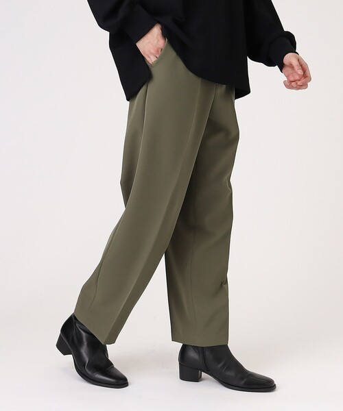 tk.TAKEO KIKUCHI(ティーケータケオキクチ)の「◆ヴィールマテリアル セミワイドストレートパンツ(その他パンツ・メンズ・ブラック/ダークグリーン/ナチュラル・01/02/03)」の19枚目の写真