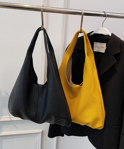 fd style(エフディ スタイル)の「ソフトレザービッグトートバッグ(ショルダーバッグ・レディース・White/Yellow/Black/Brick ・FREE)」の21枚目の写真