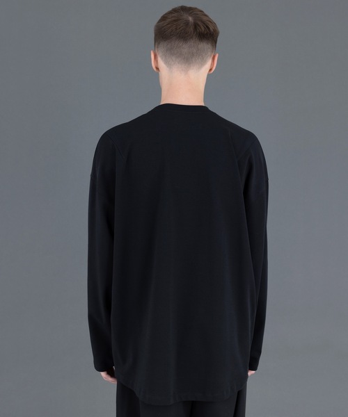 FORTUNA HOMME（フォルトゥナオム）の「FORTUNAHOMME PontiCocoon LongTee（Tシャツ/カットソー・メンズ・ブラック/ホワイト・2/1）」の9枚目の写真