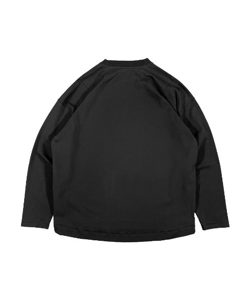 FORTUNA HOMME（フォルトゥナオム）の「FORTUNAHOMME PontiCocoon LongTee（Tシャツ/カットソー・メンズ・ブラック/ホワイト・2/1）」の3枚目の写真