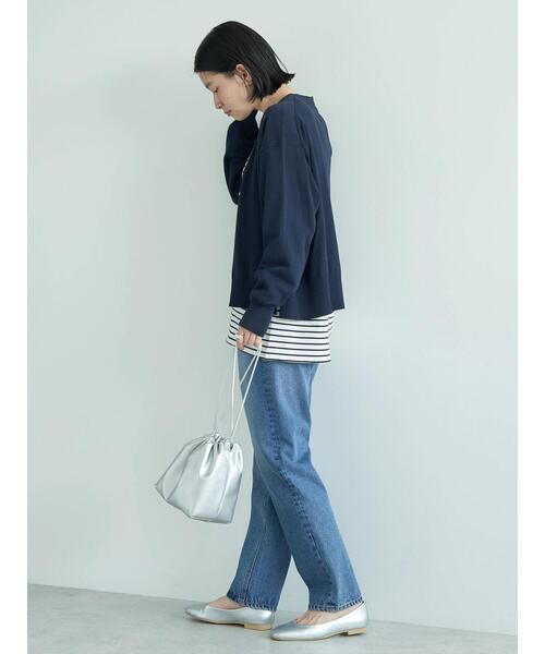 AMERICAN HOLIC（アメリカンホリック）の「Vネックショートカーディガン（カーディガン/ボレロ・レディース・ブルー/グリーン/ネイビー/ライトグレー・M/L）」の19枚目の写真