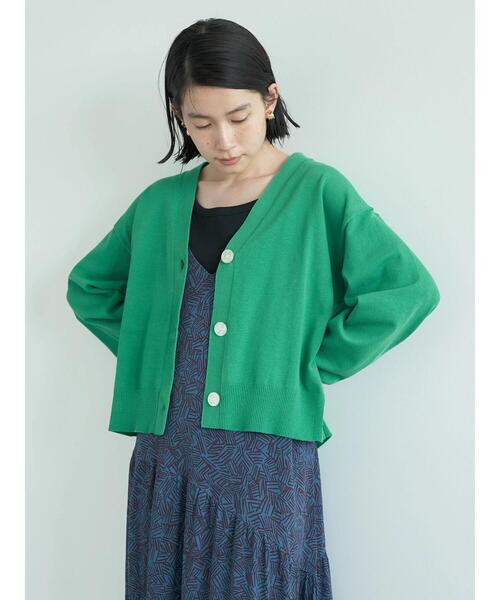 AMERICAN HOLIC（アメリカンホリック）の「Vネックショートカーディガン（カーディガン/ボレロ・レディース・ブルー/グリーン/ネイビー/ライトグレー・M/L）」の20枚目の写真