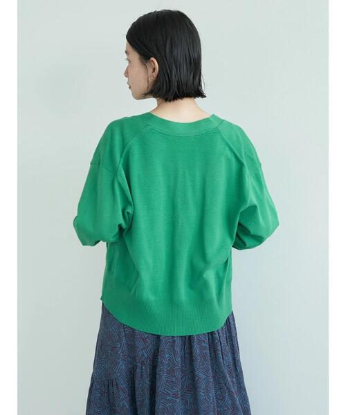 AMERICAN HOLIC（アメリカンホリック）の「Vネックショートカーディガン（カーディガン/ボレロ・レディース・ブルー/グリーン/ネイビー/ライトグレー・M/L）」の22枚目の写真