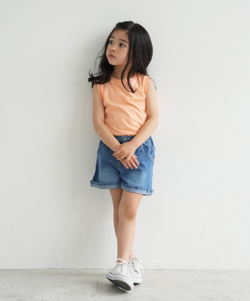 coca（coca）（コカ）の「キッズ レギュラーカラータンクトップ（タンクトップ・キッズ・オレンジ/ライトグリーン/アイボリー・100/110/120/130/140）」の9枚目の写真