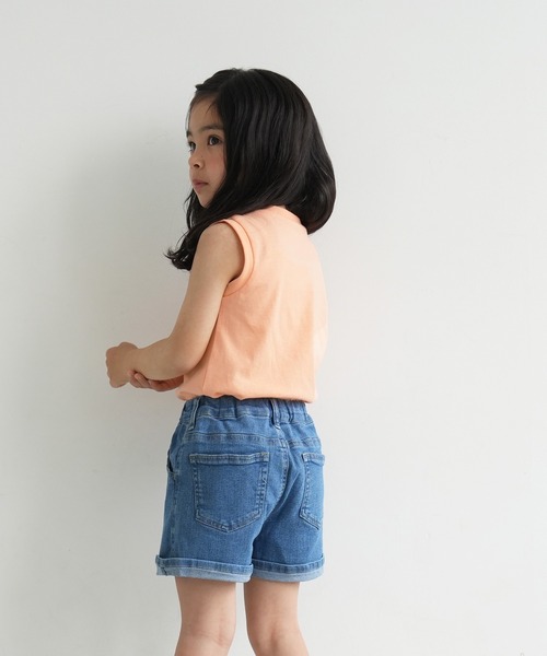 coca（coca）（コカ）の「キッズ レギュラーカラータンクトップ（タンクトップ・キッズ・オレンジ/ライトグリーン/アイボリー・100/110/120/130/140）」の7枚目の写真