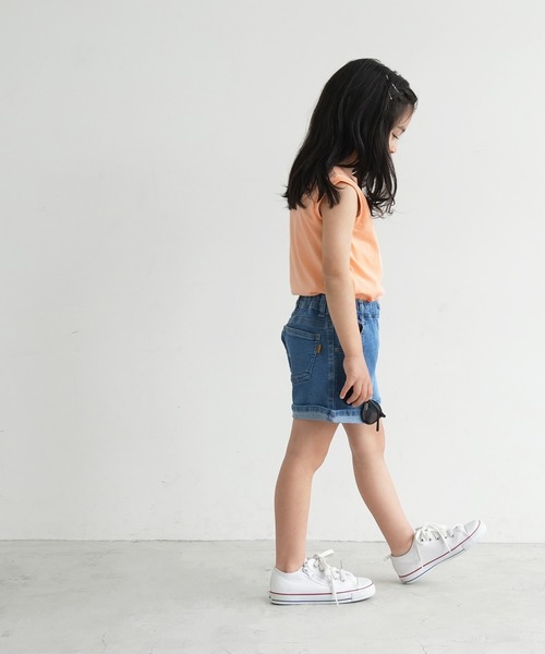 coca（coca）（コカ）の「キッズ レギュラーカラータンクトップ（タンクトップ・キッズ・オレンジ/ライトグリーン/アイボリー・100/110/120/130/140）」の8枚目の写真