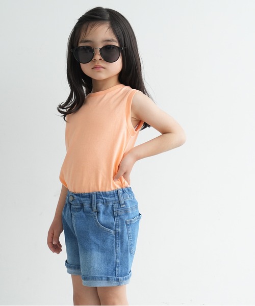 coca（coca）（コカ）の「キッズ レギュラーカラータンクトップ（タンクトップ・キッズ・オレンジ/ライトグリーン/アイボリー・100/110/120/130/140）」の6枚目の写真