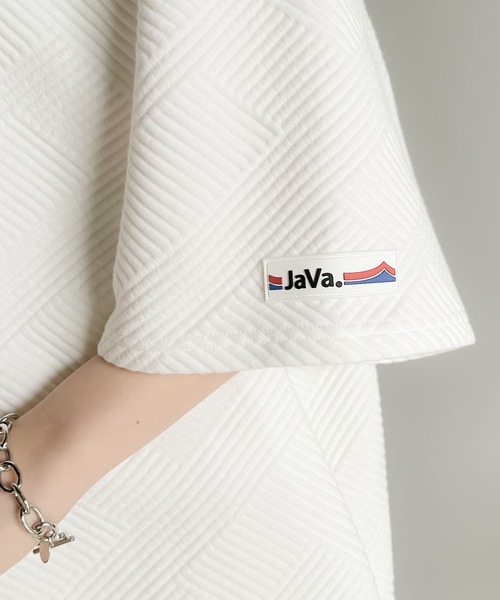 Java(ジャバ)の「《JaVa ジャバコラボ》こなれメンズライク。斜めストライプ柄プルオーバー(Tシャツ/カットソー・レディース・ブラック/ベージュ/ホワイト・MEDIUM/SMALL/X-LARGE/LARGE)」の11枚目の写真