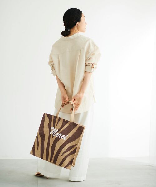 le.coeur blanc（ルクールブラン）の「Maison Bengal アニマルジュートバッグ（かごバッグ・レディース・A/B・FREE）」の14枚目の写真