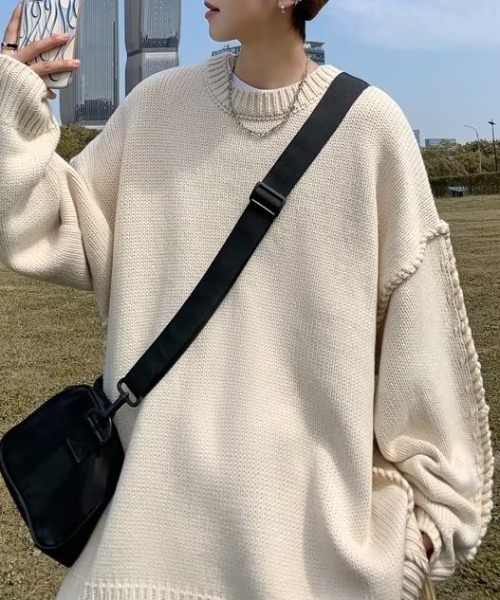 SEN TOKYO（セントーキョー）の「大人上品なアウターニット。手編み風