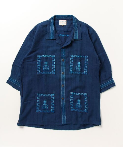 TIME WILL TELL WORKS（タイムウィルテルワークス）の「NEW L/S QUETZAL SHIRT（シャツ/ブラウス・メンズ・ホワイト系その他/ネイビー/ホワイト系その他2/ブルー系その他2/オリーブ系1/オリーブ系2・MEDIUM/LARGE/X-LARGE）」の5枚目の写真