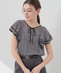 【美品】ANAYI スクエアジオメトリックプリントブラウス 38 74031220b_8_d_215.jpg