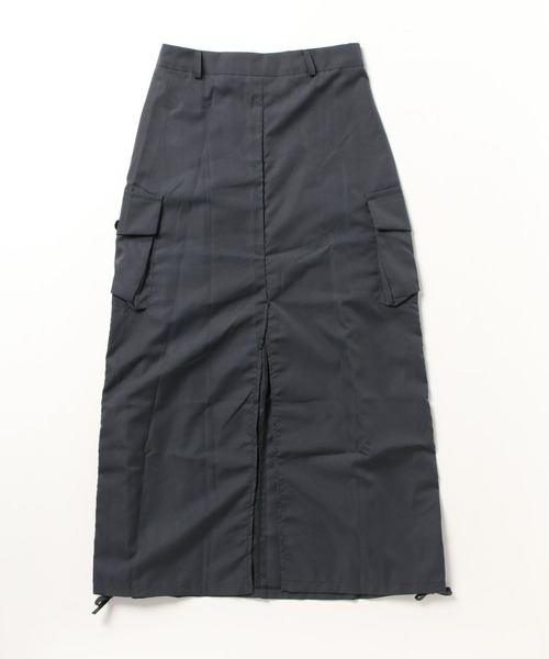 Silly（シリー）の「【韓国コーデに◎】バックスリットシャーリングカーゴスカート（スカート・レディース・グレー・SMALL/MEDIUM/LARGE）」の19枚目の写真