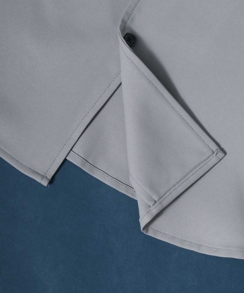 ANPAS(アンパス)の「ANPAS Twill Fabric Oversized Drop Shoulder Band Collar Shirt/ANPAS 別注 ツイル オーバーサイズ ドロップショルダー バンドカラーシャツ 半袖シャツ メンズ ワイドシルエット(シャツ/ブラウス・メンズ・ベージュ系その他/ホワイト系その他/ブラック/ホワイト/グレー系その他/ブラック系その他/ベージュ/ライトグレー・L/M)」の15枚目の写真