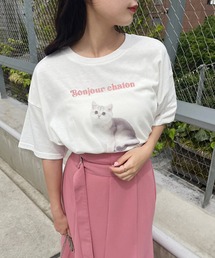 one after another NICE CLAUP | ねこプリントBIG Tee(Tシャツ/カットソー)