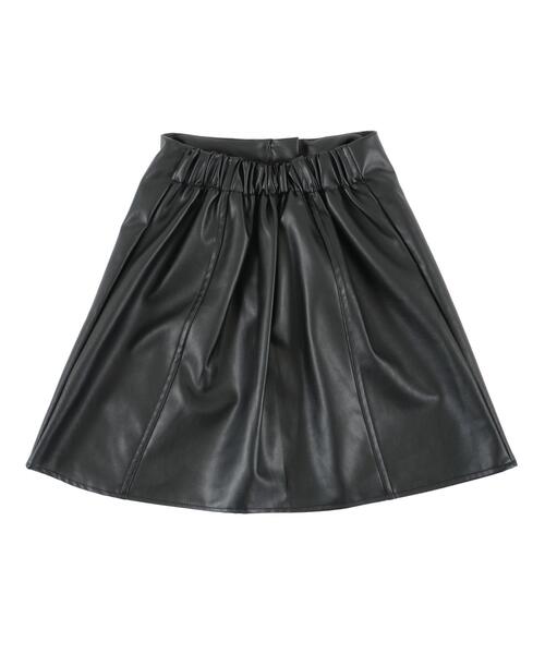 Figments（フィグメンツ）の「合皮台形ミニスカート（スカート・レディース・ブラック・FREE）」の16枚目の写真