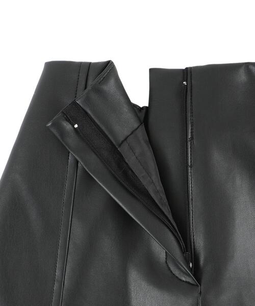 Figments（フィグメンツ）の「合皮台形ミニスカート（スカート・レディース・ブラック・FREE）」の17枚目の写真