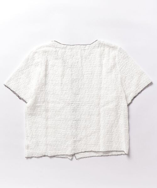 DIAVEL(ディアベル)の「【秋SALE特価中】レースニットトップス/かし半袖花柄ブラウス(シャツ/ブラウス・レディース・ホワイト/ブルー/ブラック/ホワイト系その他/アイボリー・M)」の13枚目の写真