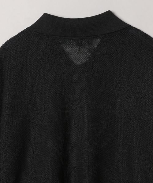 JEANASIS（ジーナシス）の「シアーレースジャガードシャツカーディガン/906113（カーディガン/ボレロ・レディース・ブラック/レッド/ホワイト・FREE）」の8枚目の写真