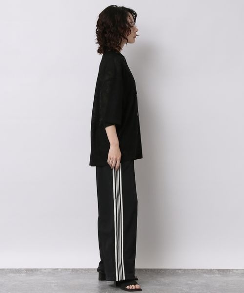 JEANASIS（ジーナシス）の「シアーレースジャガードシャツカーディガン/906113（カーディガン/ボレロ・レディース・ブラック/レッド/ホワイト・FREE）」の19枚目の写真