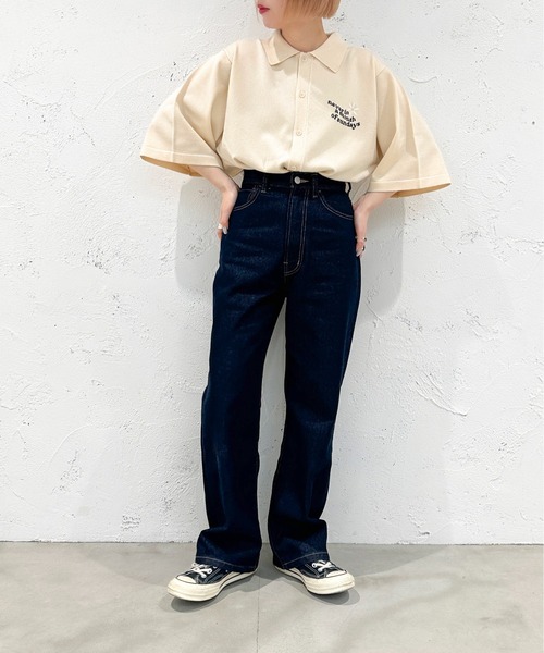 apres jour mignon(アプレジュールミニョン)の「サマーポロニットシャツ【ZOZOTOWN限定アイテム】(ニット/セーター・レディース・アイボリー/グリーン/ネイビー・フリー/X-LARGE)」の9枚目の写真