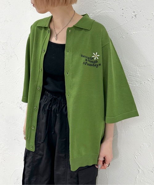 apres jour mignon(アプレジュールミニョン)の「サマーポロニットシャツ【ZOZOTOWN限定アイテム】(ニット/セーター・レディース・アイボリー/グリーン/ネイビー・フリー/X-LARGE)」の12枚目の写真