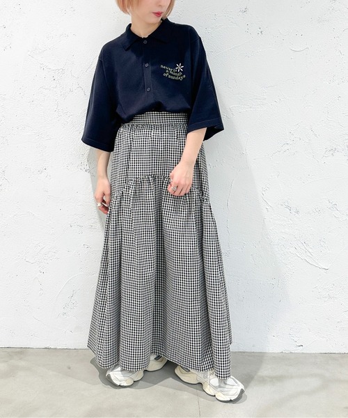 apres jour mignon(アプレジュールミニョン)の「サマーポロニットシャツ【ZOZOTOWN限定アイテム】(ニット/セーター・レディース・アイボリー/グリーン/ネイビー・フリー/X-LARGE)」の19枚目の写真