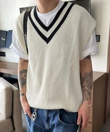 HOLY IN CODE（ホーリーインコード）の「HOLY IN CODE no.0073 F coloring Vneck over VEST（ベスト・メンズ）」