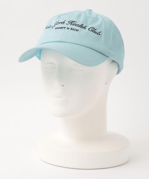 Sporty & Rich HEALTH CLUB キャップ Sporty & Rich NY Health Club Cap Faded Black & White | END. (US)