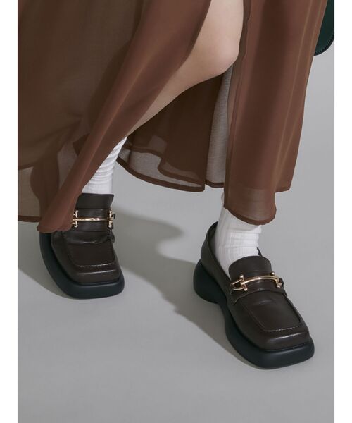 RESEXXY（リゼクシー）の「ラウンドネスフォルムローファー（ローファー・レディース・ブラック/ブラウン・SMALL/MEDIUM/LARGE）」の2枚目の写真