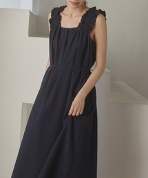 Onemile frill shoulder ワンピース