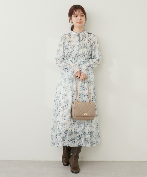芸能人着用 定価5万】美品 Arobe 袖カフス フラワージャガード