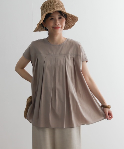 URBAN RESEARCH DOORS - 【新品】アーバンリサーチドアーズ  タックフレンチブラウス 楽天市場】フレンチスリーブフロントタックブラウス／アーバン