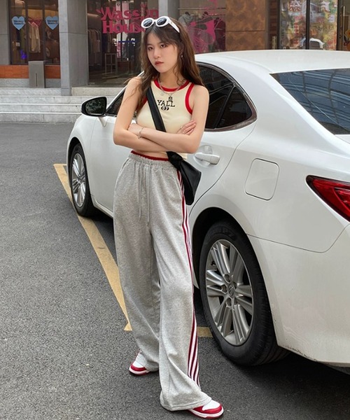 パット付き】YALL ロゴ アメリカンスリーブ タンクトップ アメスリ