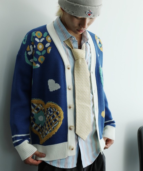 McDavid 総柄 豪華 刺繍 カーディガン - メルカリ