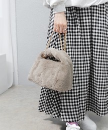 ワンハンドルファーバッグ < ゴールドチェーン付きマルチWAY >