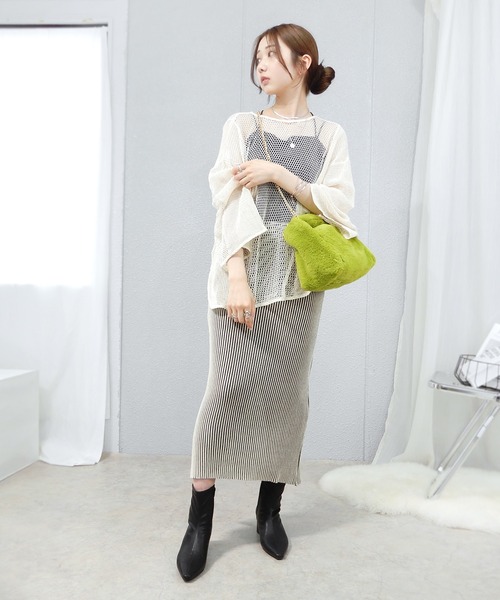 minia（ミニア）の「ワンハンドルファーバッグ ＜ ゴールドチェーン付きマルチWAY ＞（ハンドバッグ・レディース・ライム/アニマル/グレイッシュベージュ/チャコール・FREE）」の7枚目の写真