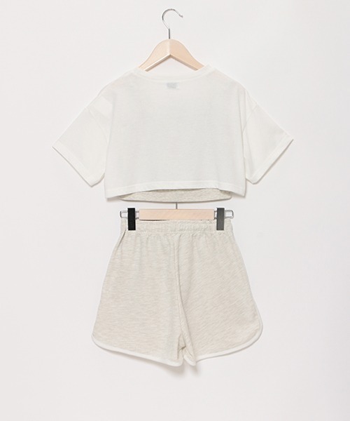 LOVETOXIC(ラブトキシック)の「【LTXC】接触冷感ショートパンツ3点SETUP(ワンピース・キッズ・ブラック/ピンク/オフホワイト・L/S/SS/LL/M)」の6枚目の写真