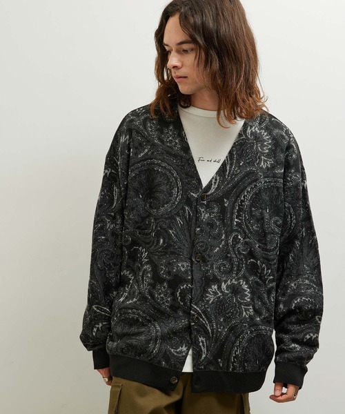 JUNRED（ジュンレッド）の「ジャカードペイズリールーズカーデ（カーディガン/ボレロ・メンズ・ブラック/グリーン/ブルー系その他4・S/M/L）」の19枚目の写真