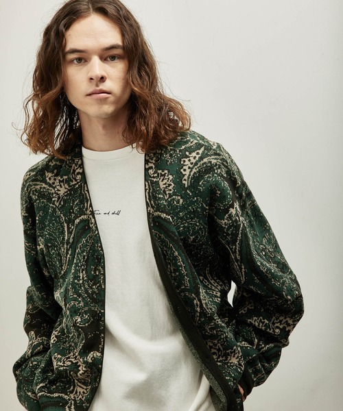 JUNRED（ジュンレッド）の「ジャカードペイズリールーズカーデ（カーディガン/ボレロ・メンズ・ブラック/グリーン/ブルー系その他4・S/M/L）」の15枚目の写真