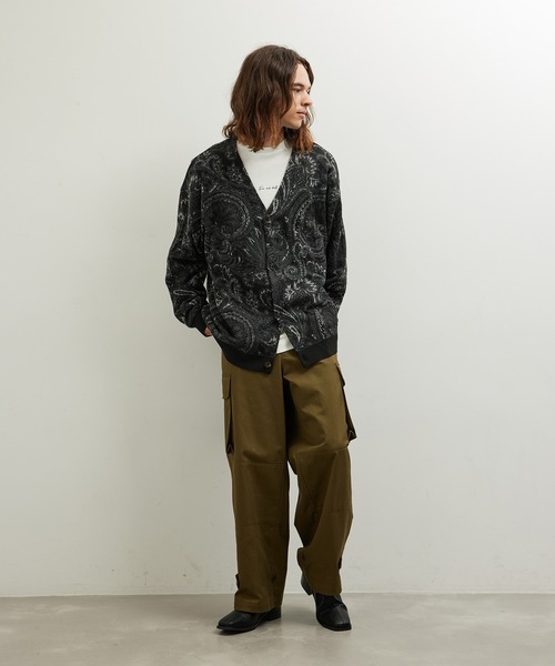 JUNRED（ジュンレッド）の「ジャカードペイズリールーズカーデ（カーディガン/ボレロ・メンズ・ブラック/グリーン/ブルー系その他4・S/M/L）」の17枚目の写真