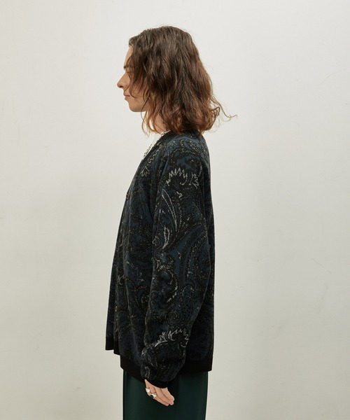 JUNRED（ジュンレッド）の「ジャカードペイズリールーズカーデ（カーディガン/ボレロ・メンズ・ブラック/グリーン/ブルー系その他4・S/M/L）」の14枚目の写真