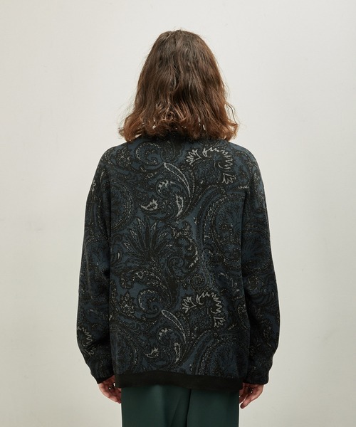 JUNRED（ジュンレッド）の「ジャカードペイズリールーズカーデ（カーディガン/ボレロ・メンズ・ブラック/グリーン/ブルー系その他4・S/M/L）」の7枚目の写真