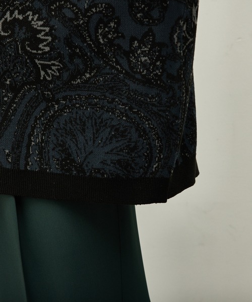 JUNRED（ジュンレッド）の「ジャカードペイズリールーズカーデ（カーディガン/ボレロ・メンズ・ブラック/グリーン/ブルー系その他4・S/M/L）」の10枚目の写真