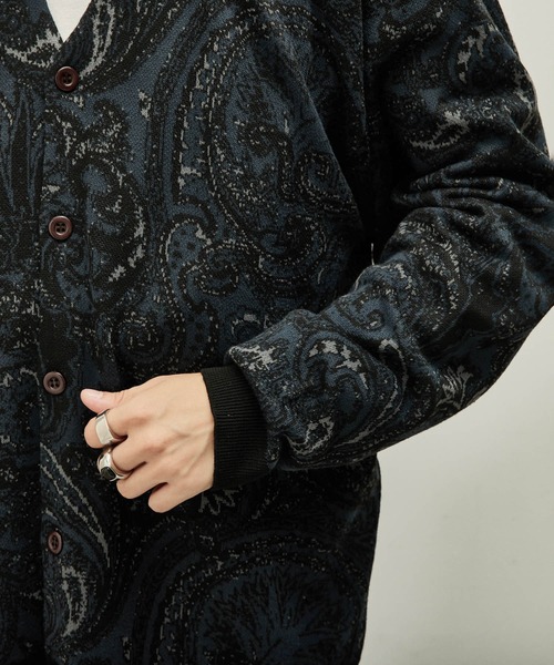 JUNRED（ジュンレッド）の「ジャカードペイズリールーズカーデ（カーディガン/ボレロ・メンズ・ブラック/グリーン/ブルー系その他4・S/M/L）」の22枚目の写真